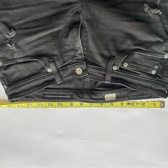 AG Adriano Goldschmeid Premiere Skinny Straight Leg Jean Grey Size 29R - Picture 10 of 12